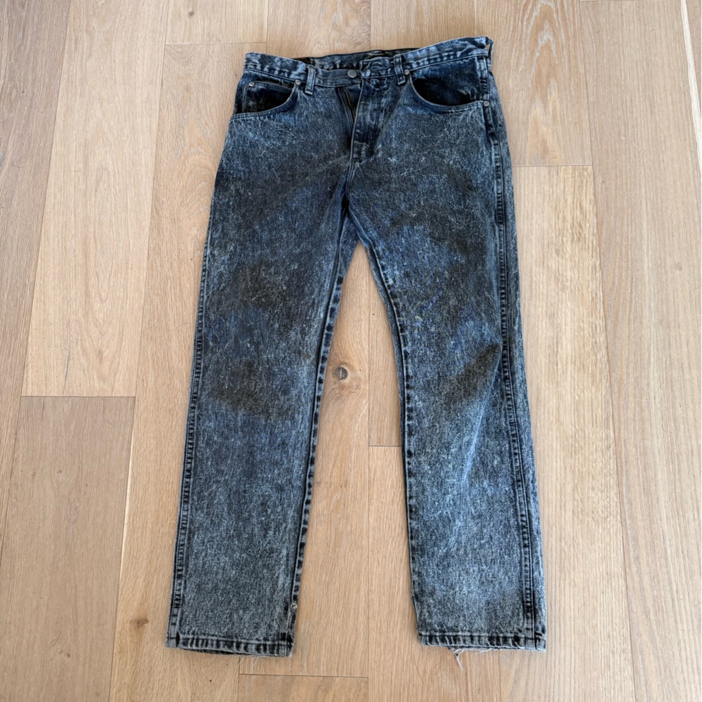 Vintage Wrangler Black Acid Wash Jeans